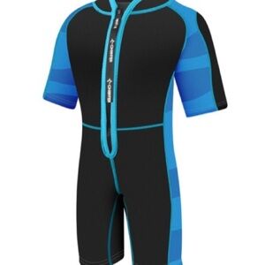 Kids Blue‎ and Black Shorty Wetsuit Multiple Sizes NEW